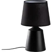 Opviq , Hochwertige Tischlampe (E27, 40W) Schwarz, Metallkörper, IP20, 28x28x49 cm