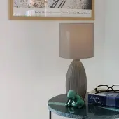 PR Home Tischlampe Uno, braun / rost, für Wohn- / Esszimmer, Keramik, Modern, Tischlampe