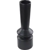 Beliani Blumenvase Keramik schwarz 30 cm PEANIA
