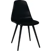 Topstar Schalenstuhl T 2020, 4-Fuß, desinfektionsmittelbeständig, ohne Armlehnen, schwarz/schwarz