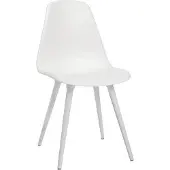 Topstar Schalenstuhl T 2020, 4-Fuß, desinfektionsmittelbeständig, ohne Armlehnen, weiß/weiß