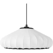 Beliani Hängelampe Weiß mit Nylon Schirm Modernes Design Beleuchtung Hängeleuchte Esszimmer Wohnzimmer Schlafzimmer