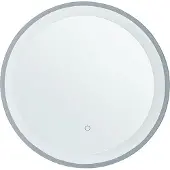 Beliani Wandspiegel 58 cm mit LED Beleuchtung Rund Antibeschlagsystem Touch Sensor Badezimmer Modern