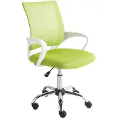 Beliani Bürostuhl Limettengrün aus Stoff Höhenverstellbar Drehbar Modernes Design Schreibtischstuhl Drehstuhl für Home Office Büro