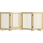 PawHut Schutzgitter Kiefernholz Naturholz 204L x 36B x 75H cm