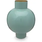 Pip studio Vase Metal Soft Green 31,5 x 42 cm