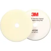 3M Polierschaumpad für Exzenterpoliermaschine, weiß, 150 mm, 34126 (Pack = 2 Stück)