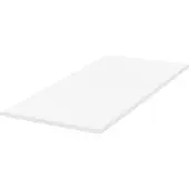 Beliani Matratzentopper Weiß PolyurethanSchaum 90 x 200 cm Polyester Bezug Komfort Schaumtopper
