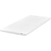 Beliani Matratzentopper Weiß Gelschaum 90 x 200 cm Polyester Bezug Komfort Schaumtopper