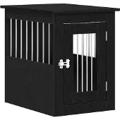 vidaXL Hundebox-Möbel Schwarze Eiche 45 x 62 x 59 cm Holzwerkstoff
