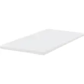 Beliani Matratzentopper Weiß Memoryschaum 140 x 200 cm Polyester Bezug Komfort Schaumtopper
