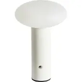 Beliani Kabellose Tischlampe Weiß Metall Wiederaufladbar Akku Touch Funktion LED Dimmer Dimmfunktion USB Kabel Tischleuchte Modernes Design