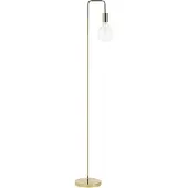 Beliani Stehlampe Gold 140 cm aus Metall Kabel mit Schalter Wohnzimmer Schlafzimmer Küche Flur Schlichtes, Modernes Design