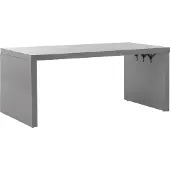 Beliani Esstisch Grau Beton 180 x 90 cm U-Form Outdoor&Indoor industriell Loft Stil Gartentisch Esszimmertisch Garten Esszimmer