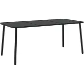 vidaXL Gartentisch Anthrazit 165x80x71 cm Stahl