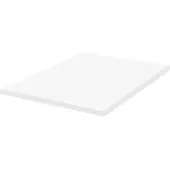Beliani Matratzentopper Weiß PolyurethanSchaum 140 x 200 cm Polyester Bezug Komfort Schaumtopper
