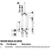 RockShox Gold Recon Solo Air 51os Federgabel