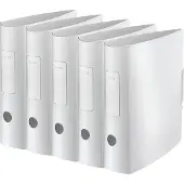 Leitz Ordner Active Style, DIN A4, Rückenbreite 82 mm, 5 Stück, arktik weiß