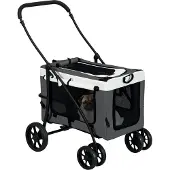PawHut Hundewagen 81L x 58B x 97,5H cm | Gr.: onesize