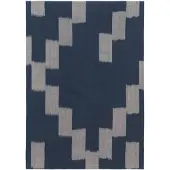 Ferm Living Geschirrtuch Ikat Ink Blue/Parchment - 70 x 50 cm