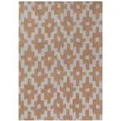 Ferm Living Geschirrtuch Ikat Mist Blue/Terracotta - 70 x 50 cm