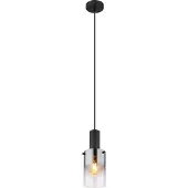 Globo Einzelne Pendellampe Florentina Schwarzes Design