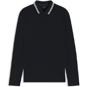 HUGO BOSS Plisy 10266738 Green Langarm-polo