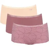 Sloggi Panty "GO Crush Short C3P" 3er Pack, mit Spitzendetails