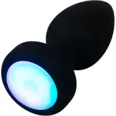 Usorteret - leuchtender, vibrierender Analplug (schwarz)