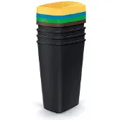 Keden Compacta Q 39x29x79 Cm Recyclingbehälter 4 Einheiten