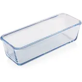 Genius Auflaufform , transparent, 1,8 l, Borosilikatglas, Auflaufformen, Auflaufform, Backofengeeignet bis 250C, gefriergeeignet -18C, 1800 ml