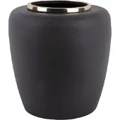 Present Time texturierte metallvase dex