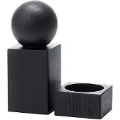 Applicata - Twist Salz- und Pfeffer-Set, Eiche schwarz gebeizt