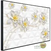 Papermoon Infrarotheizung »EcoHeat - Muster mit Blumen«, Matt-Effekt - bunt