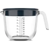 Mepal Messbecher Chef It Glas 1000 ml mit Deckel - navy
