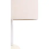 Beliani Stehlampe hellbeige Keramikfuß mit hohem Stoffschirm im Naturstil
