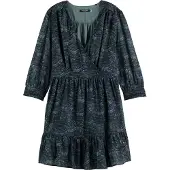 Scotch & Soda Damen Kleider Wrap Mini Dress - Groen - Größe 36
