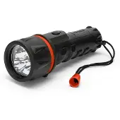 Velamp LED Gummi-Taschenlampe, 3 LEDs, wasserdicht, mit Handschlaufe, inklusive Batterien