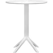 CLP Tisch Lacota Ø 60 cm wetterfest und UV-beständig weiß