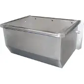 Sonstiges Edelstahl Trogtränke 50cm, Ablauf 2", mit Schwimmerventil