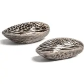 &Klevering - Salz- und Pfefferstreuer, Mussel, schwarz