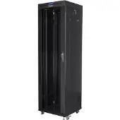 Lanberg FF01-6642-12BL, Freistehendes Gestell, 42U, 800 kg, 90 kg, Schwarz