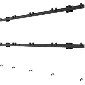 B-Tech System Xpress - Befestigungskit (Wandmontage) - für 4x4 dvLED Videowand - verriegelbar - Schwarz - Bildschirmgröße: 68.6 cm (27")