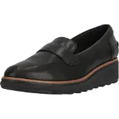 Clarks Shoes Slipper Sharon Gracie mit extra Stoßdämpfung für ultimativen Komfort 1273 Black Soft 39