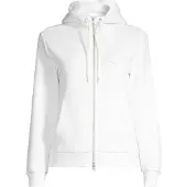 Gant für Damen. 4202588 Kapuzenpullover mit Reißverschluss Tonal Shield gebrochenes Weiß (S), Lässig, Baumwolle