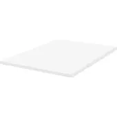 Beliani Matratzentopper Weiß PolyurethanSchaum 160 x 200 cm Polyester Bezug Komfort Schaumtopper