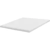 Beliani Matratzentopper Weiß Latex PolyurethanSchaum 180 x 200 cm Polyester Bezug Komfort Schaumtopper