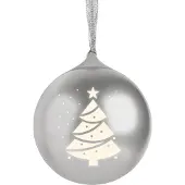 BigBen Interactive Bluetooth portabler Lautsprecher EPOK Leuchtende Weihnachtskugel siber AU390124