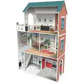 Deqube Soho 3-stöckiges Holzpuppenhaus