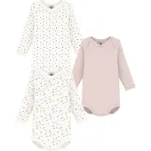 Petit Bateau 3er-Set: Bodys in Rosa/ Weiß - 74